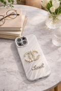 Chanel Silver Phone Cover