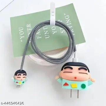 Shinchan Green Charger Cover